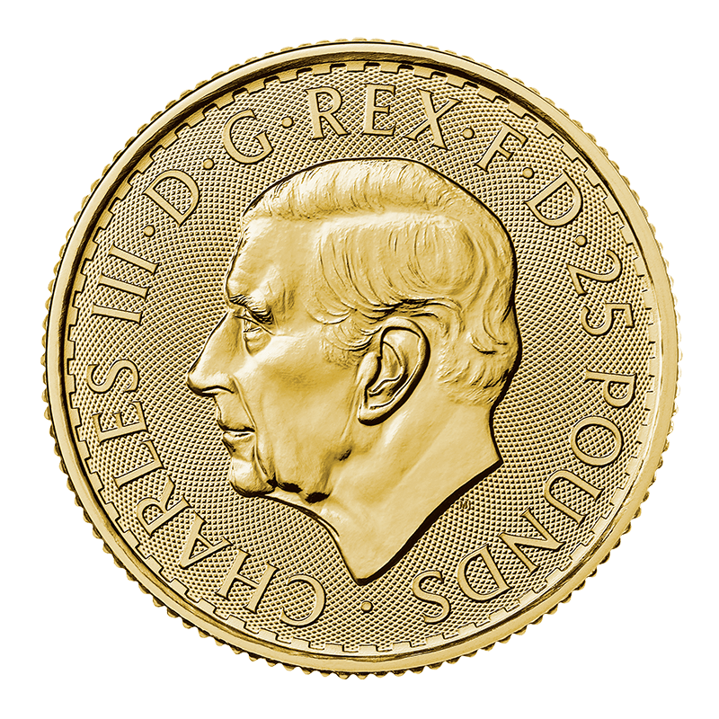 Image pour Pièce d’or Britannia de 1/4 oz à l’effigie du roi Charles (2023) à partir de Métaux précieux TD